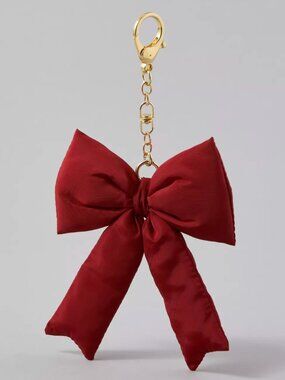 American Eagle Red Bow Keychain